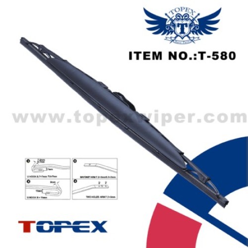 T-580 spoiler metal wiper blade