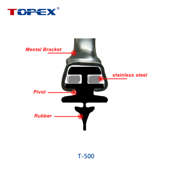 T-500 Metal frame wiper blade