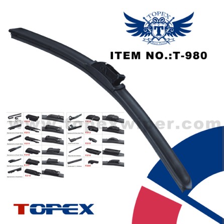 T-980 one-piece multi-fit flat wiper blade