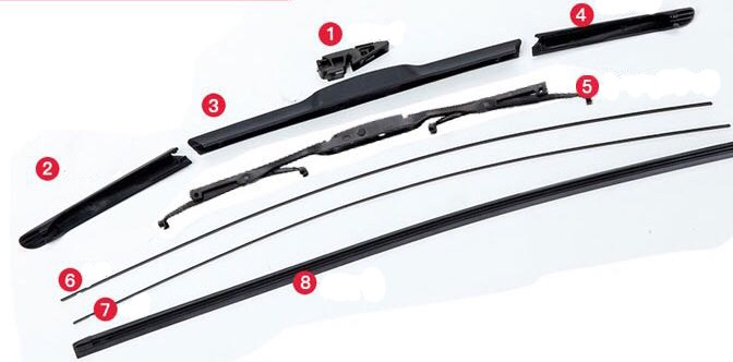 T-100S Silicone Wiper Blade detail