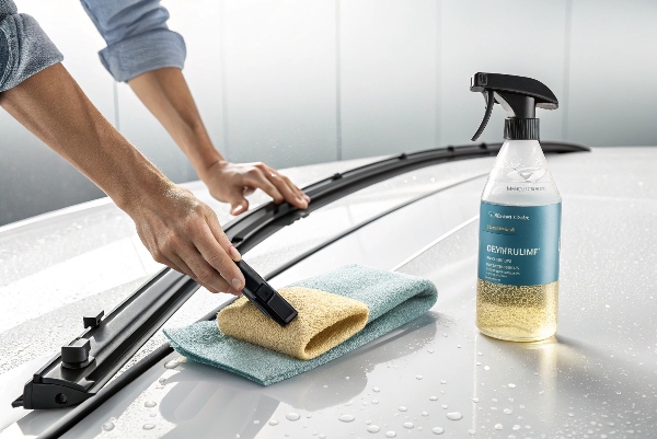 Regular cleaning of the wiper blade rubber to extend its lifespan and ensure optimal performance.