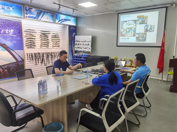 Distributor verifying vehicle applications, blade sizes, connectors, adapters, and SKUs across multiple sales channels.